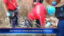 Dos personas resultaron heridas tras accidente en parapente
