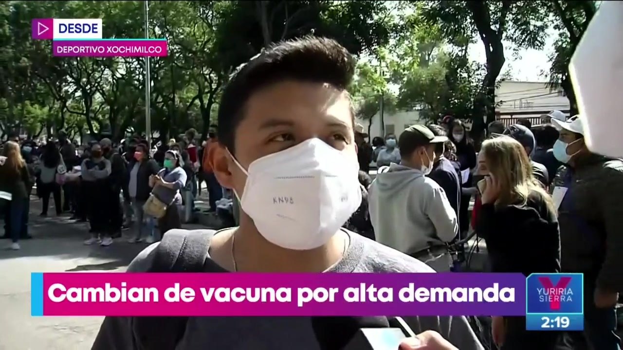 Xochimilco cambia de la vacuna Pfizer a Sinovac por alta demanda