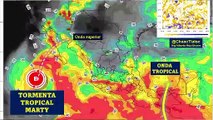 Clima de hoy lunes: Se forma tormenta tropical MARTY al suroeste de Los Cabos