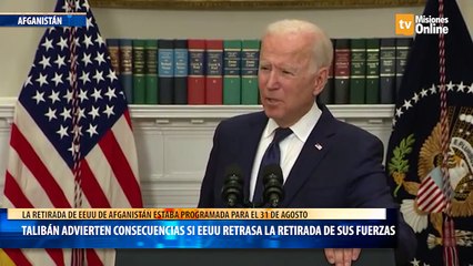Talibán advierten consecuencias si EEUU retrasa la retirada de sus fuerzas