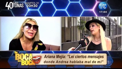 "La hipocresía es bastante grande": Ariana Mejía le responde a Andrea Bucaram