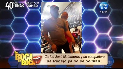 Carlos José Matamoros y Alejandra Gavilanes fueron captados juntos el fin de semana