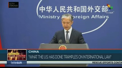 FTS 18:30 23-08: China: Government rejects U.S. sanctions against Russia