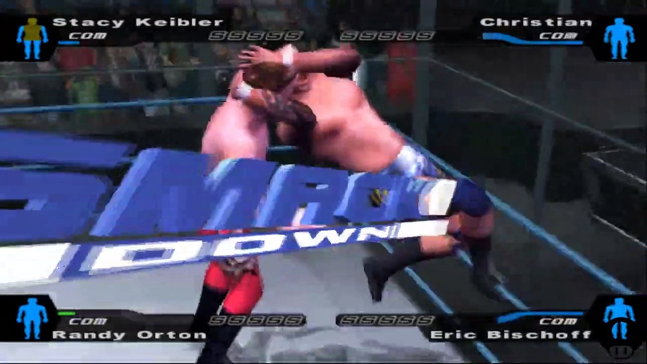 Here Comes the Pain Stacy Keibler vs Christian vs Randy Orton vs Eric Bischoff