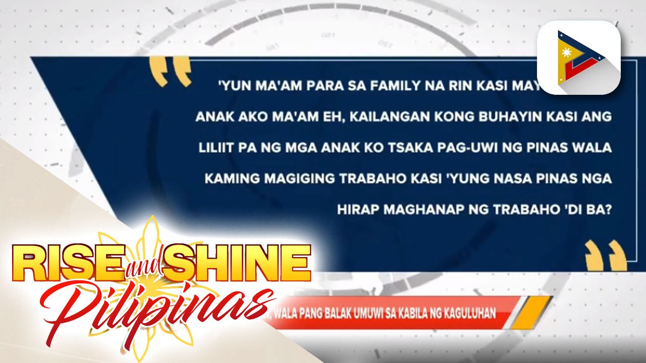 182 OFWs sa Afghanistan, napauwi na sa Pilipinas; POEA, inanunsyo ang deployment ban sa lahat ng OFWs na patungong Afghanistan