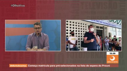 São José de Piranhas inicia vacinação contra Covid-19 da faixa etária de 18 anos ou mais