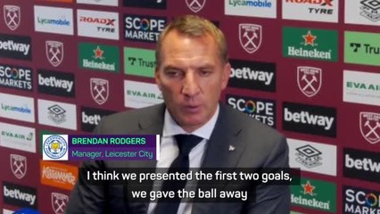 Rodgers praises 'outstanding' Antonio as Foxes hammered by West Ham
