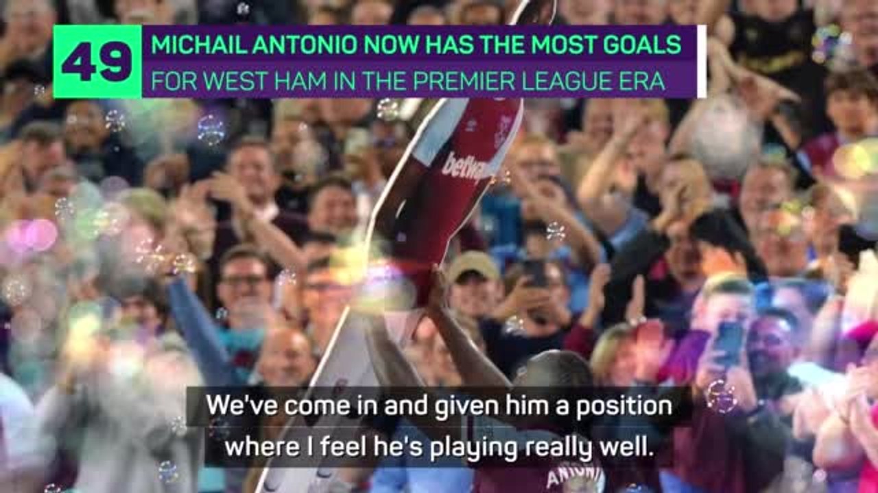 Moyes expecting more goals from 'big personality' Antonio