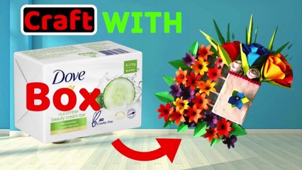 How to Make Craft With Dove Soap Box | Handicraft Making at Home | PL Crafts