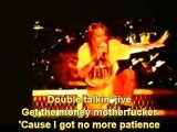 Double Talkin' Jive   Axl Rant w/Lyrics Guns N' Roses Wembley 1991