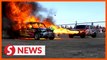 Russian mechanic turns Soviet car into fire-spitting destroyer