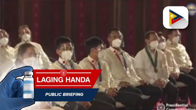 Incentives at parangal mula sa pamahalaan, natanggap na ng mga Pilipinong sumabak sa Tokyo Olympics; 1996 Olympics Silver Medalist Onyok Velasco, binigyang pugay rin ng Palasyo at ni Sen. Bong Go