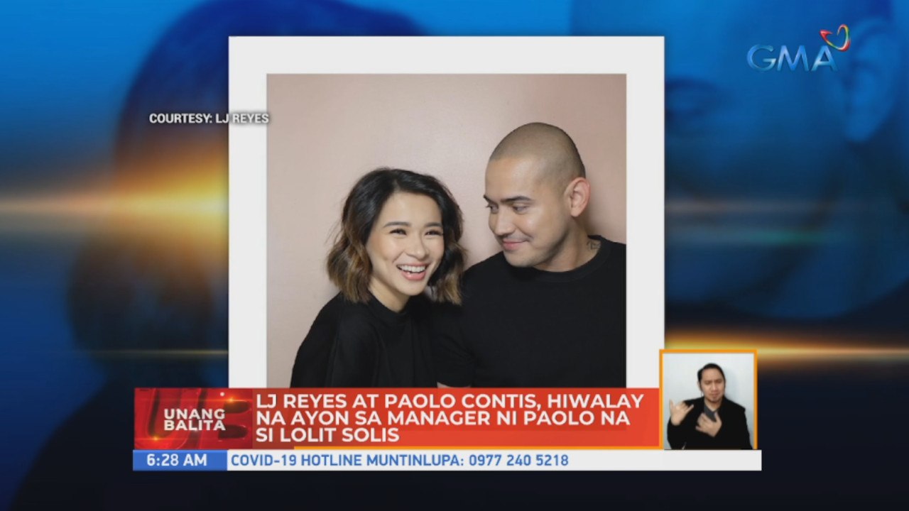 LJ Reyes at Paolo Contis, hiwalay na ayon sa manager ni Paolo na si Lolit Solis | UB