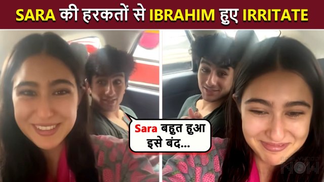 Sara Ali Khan ANNOYS Brother Ibrahim Ali Khan With Yet Another Knock Knock Series FUNNY Video