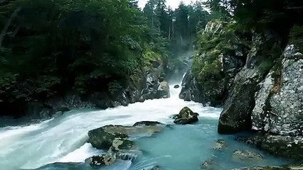 Slow motion of waterfall