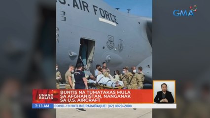 Buntis na tumatakas mula sa Afghanistan, nanganak sa U.S. aircraft | UB