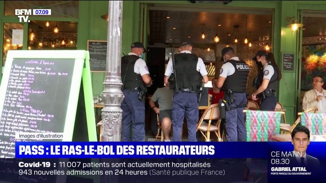 Pass sanitaire: le ras-le-bol des restaurateurs face aux contrôles de police dans leurs établissements