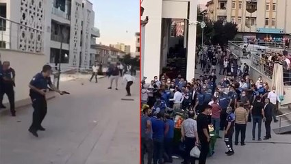 Pazarda 'ezik şeftali' kavgası ortalığı birbirine kattı, 4 kişi yaralandı! O anlar kamerada