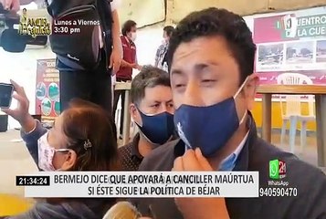 Áncash: Bermejo afirmó que apoyará a Canciller si sigue política de Béjar
