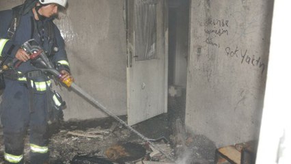 ‘Kirayı alamayınca evi yaktı’ iddiası