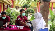 Polres Pekalongan Gelar Vaksinasi Sasar Pelajar SMK Muhammadiyah & SMA N 1 Kajen