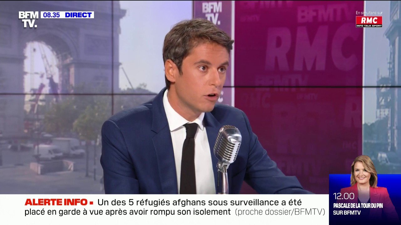 Gabriel Attal confirme qu'un Afghan placé sous surveillance a "aidé à l'évacuation de Français" en Afghanistan