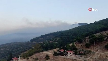 Havadan görüntü | Kazdağları’ndaki orman yangını devam ediyor