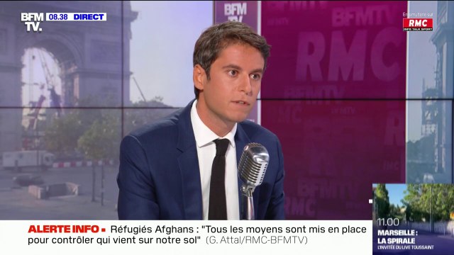 Gabriel Attal sur l'accueil de réfugiés afghans: Ce qui primera toujours, c'est la sécurité des Français