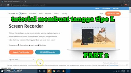 tutorial membuat tangga tipe L PART 2