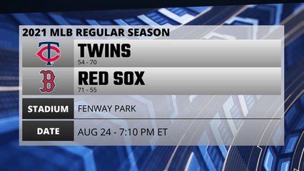 Twins @ Red Sox Game Preview for AUG 24 -  7:10 PM ET