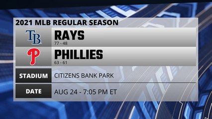 Rays @ Phillies Game Preview for AUG 24 -  7:05 PM ET