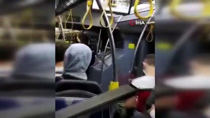 Yolcular ayakta, otobüsün sökülen parçaları koltukta