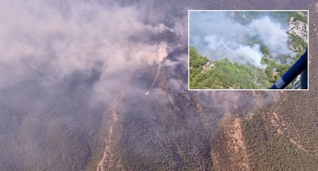 Kâbus devam ediyor! Kazdağların’daki yangın giderek büyüyor