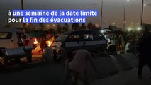 Évacuations d'Afghanistan: foule compacte devant l'aéroport de Kaboul