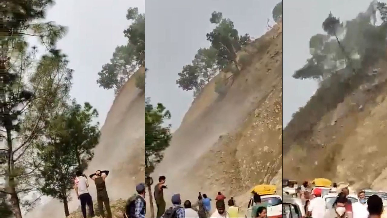 ಗುಡ್ಡ ಕುಸಿತದ ರಣಭೀಕರ ದೃಶ್ಯ ನೋಡಿ ಎದ್ದು-ಬಿದ್ದು ಓಡಿ ಹೋದ ಜನ