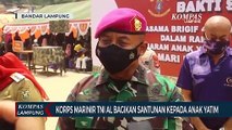 Korps Marinir TNI AL Bagikan Santunan Kepada Anak Yatim