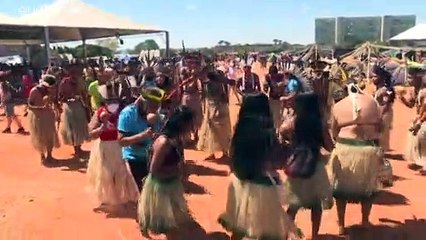 Povos indígenas do Brasil protestam em Brasília