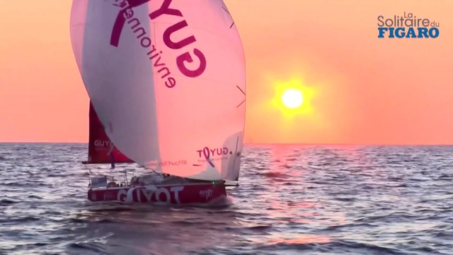 LA SOLITAIRE DU FIGARO 2021 : Lundi 23 aout - Bataille d'empannages dans le golfe de Gascogne.