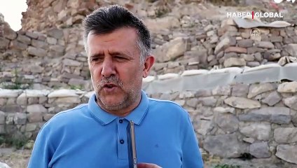 Konya'da Takkeli Dağ'da bulunan 5 bin yıllık Gevale Kalesi'nin kapısı bulundu