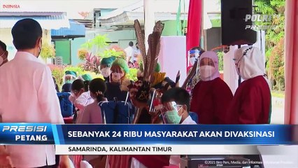 Presiden Jokowi Tinjau Vaksinasi Bagi Pelajar di Samarida