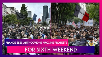 France: Protests Against Covid-19 Vaccine Health Pass Continue For Sixth Consecutive Weekend