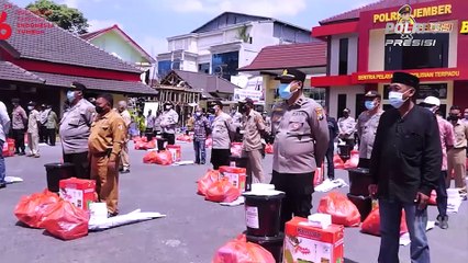 Polres Jember Percepat Pendistribusian Sarana & Prasarana Program Kampung Tangguh Semeru