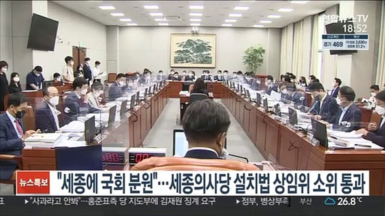 "세종에 국회 분원"…세종의사당 설치법 상임위 소위 통과
