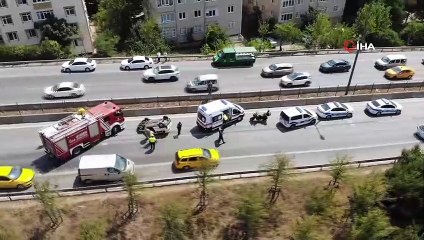 Kartal’da aşırı hızlı giden otomobil takla attı: 1 yaralı