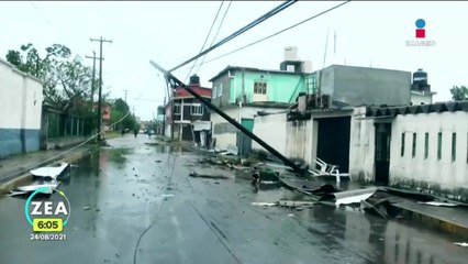 Familias de Tecolutla pierden todo tras el paso del huracán "Grace"