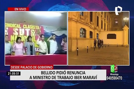 Ciudadanos protestan en apoyo a la Policía Nacional del Perú y las Fuerzas Armadas