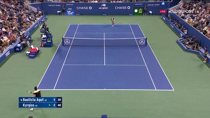 Un tweener et une amortie pour conclure : le show Kyrgios est lancé