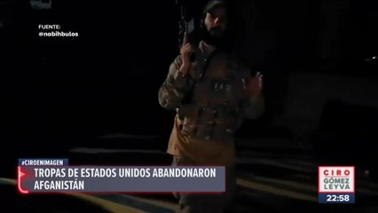 Tropas de EU abandonan Afganistán, después de 20 años