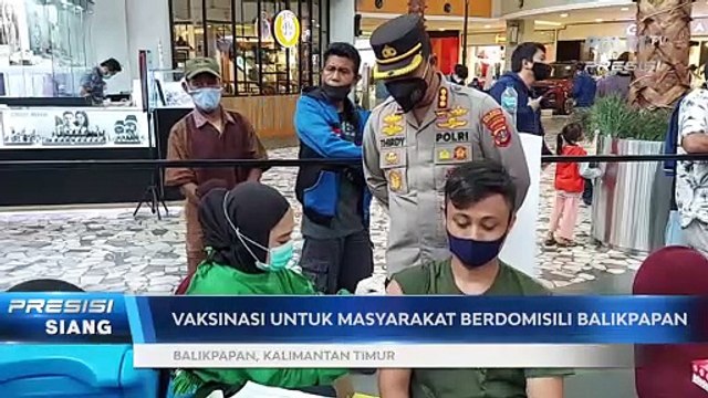 Gelar Vaksinasi di Mal, Polresta Balikpapan Siapkan 1.000 Dosis Vaksin