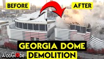 'Georgia Dome Implosion - Atlanta, GA - Filmed by DJI Phantom 4 Pro Drone'